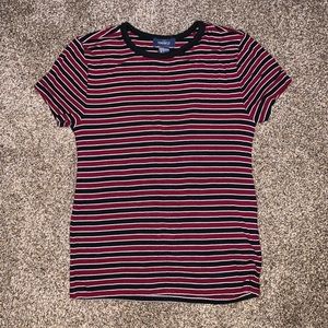 Ribbed stripped t-shirt